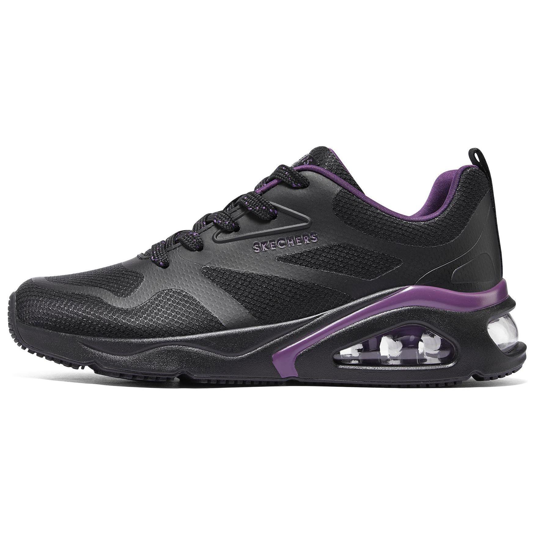 Skechers Casual Comfortable Shock Absorbing Durable Low Top Running Shoes Women sneaker Black 177421-BBK 38.5