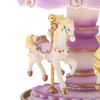 Classical Music Box Rotating Clockworek Musical Lights Twinkling Resin Collectibles Mechanism DIY