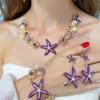 Themed 4 Piece Shell Necklace Collection Sensitive Skin Friendly Alloy Jewelry For Summer Vacation
