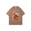 Li Ning T Shirts Men's Gingerbread Umber Crew Neck Moderate Straight Fit AHSQ935-1
