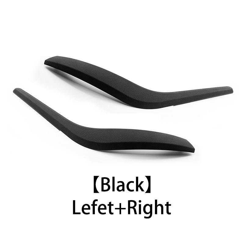 1 Pair Car Interior Left & Right Inner Door Pull Handle Cover Panel Trim for BMW X1 E84 2009-2016 Black/Beige 51412991-775L/776R