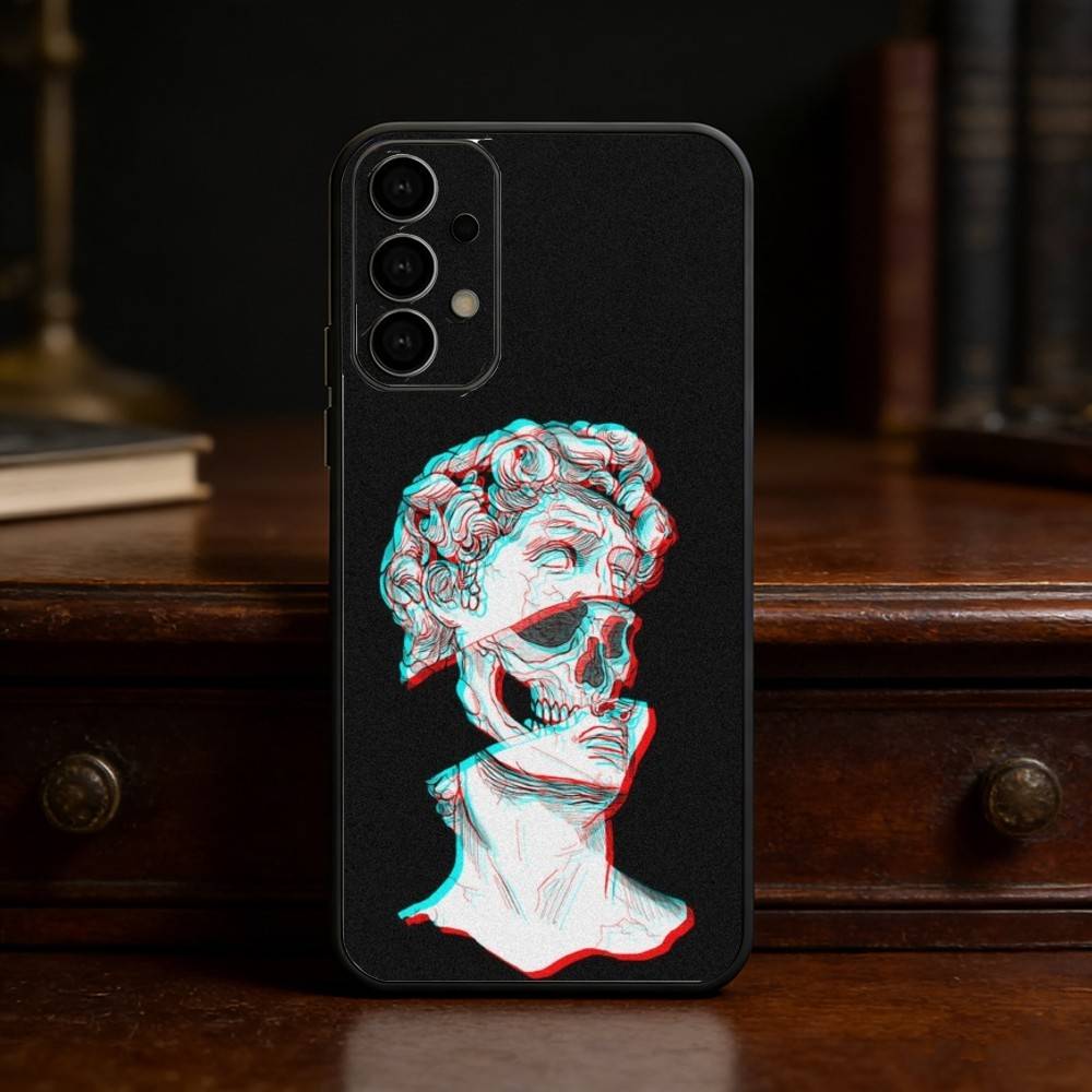 Art Aesthetic David Eyes phone Case For Samsung S25,24,21,22,23,30,Ultra,20,Plus,Fe,Lite,Note Soft Black Cover