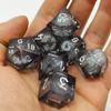 7 Pcs Polyhedral Sets for DND Table Board Roll Playing Games, D8 D10(0-9) D10(0) D12 D20