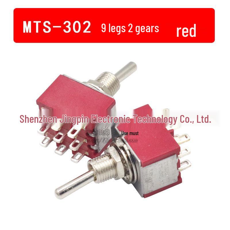 Dual Position Toggle Rocker Switch MTS-102: Self-Reset, 2/3/6 Pins