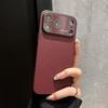 Applicable to iPhone17 leather mobile phone case, high-value couple Apple 16proMax large window all-inclusive protective case