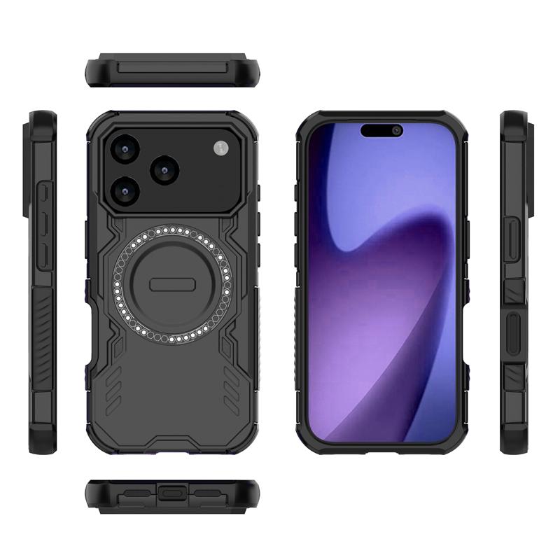 Armor Case For iPhone 17 Pro Magnetic Adsorption Wireless Charge Back Cover iPhone 17 Pro Max 17 Air Case For iPhone 17 Pro Case