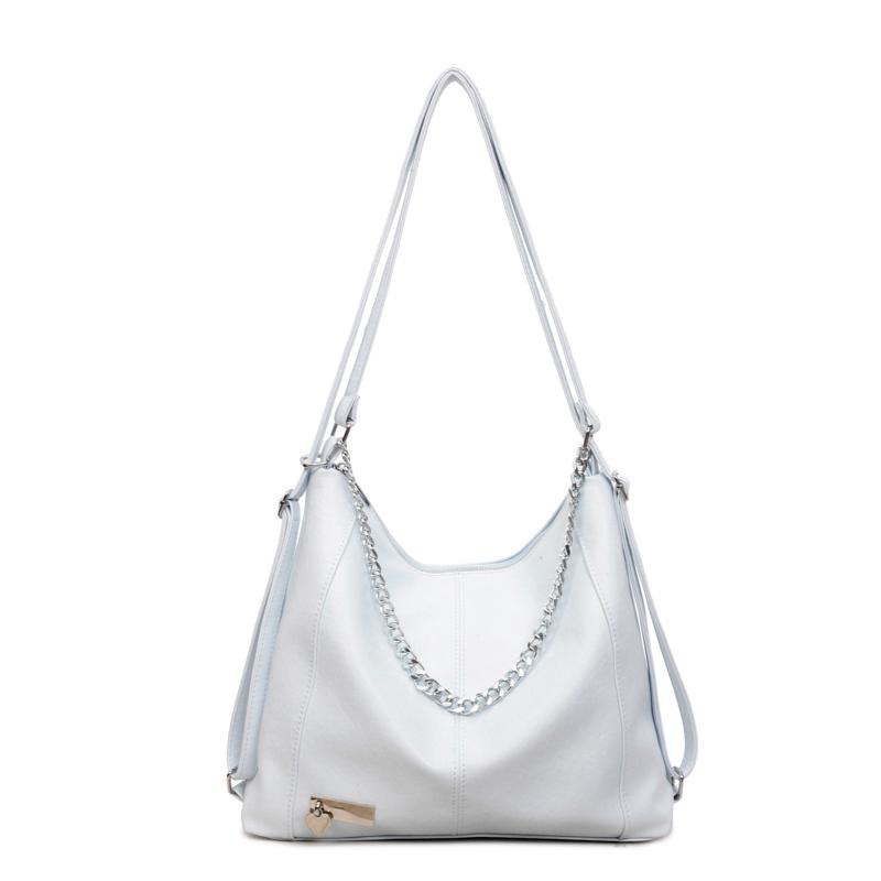 Fashionable Chain Decor Tote Bag Leather Crossbody Bag Multi-functional Backpack Suitable Travel for Daily Shopping Weekend Travel and Other Scenes