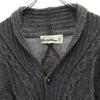 Aran Crafts 90s Irish Merino Wool Old Long Sleeve Shawl Collar Knit Cardigan Men's Used