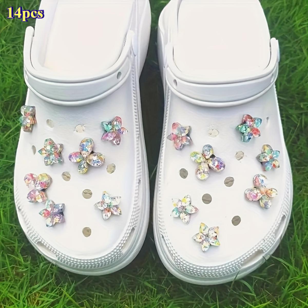 

Пятиконечная звезда Бабочка 3D Украшение для обуви с клейкой 7-образной пряжкой