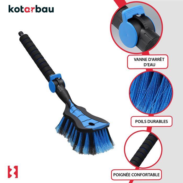 Brosse de lavage de voiture 50 cm pour raccordement direct au tuyau d'eau - KOTARBAU®