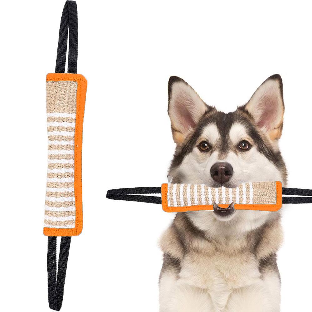 Burlap Dog Bite Stick - Training, Chewing, and Fetching Toy