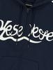 Yeseyesee Y.E.S Snail Logo Zip-Up Hoodie Navy