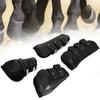 1Set PU Horse Legguard Leg Protector Thickened Leggings with Soft Lining Suppliesblack XL