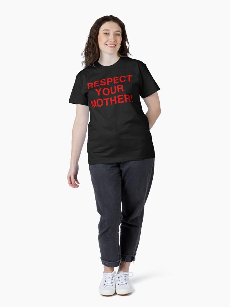 Červené tričko Harry Styles Red Classic s nápisem Respect Your Mother
