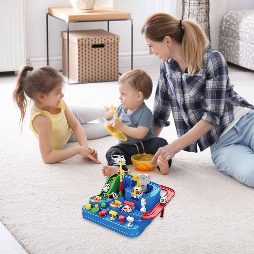 Inertia Coastdown Car Challenge Adventure Toy Plastic Track Adventure Game Funny Puzzle Game  Game