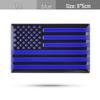 American Flag Car Stickers: Black, Black-Red, Black-Blue USA Map Metal Decal