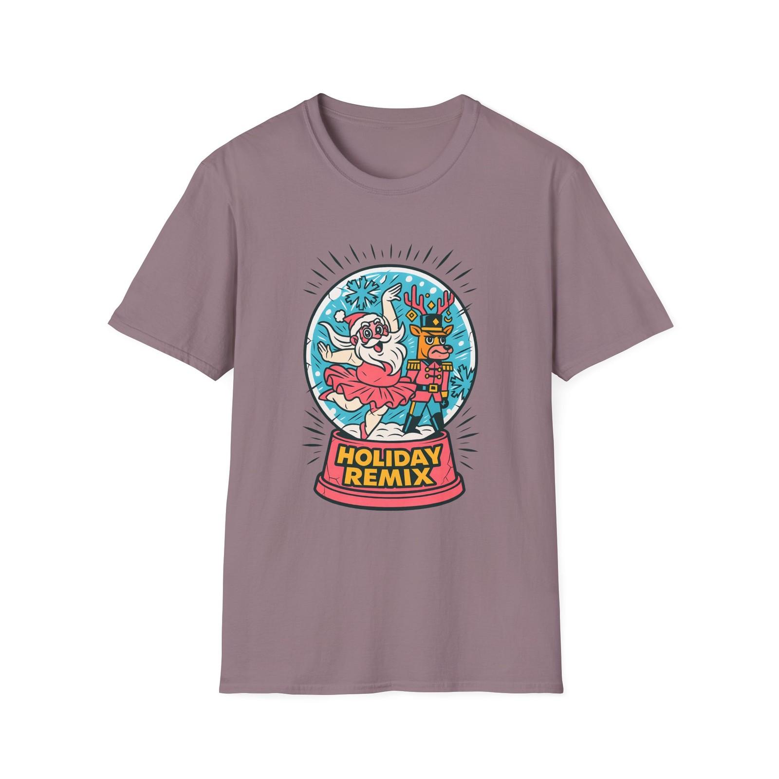 Unisex Softstyle T-Shirt Mens Womens Tees Top Santa Fairy Nutcracker Reindeer Snowglobe Christmas S