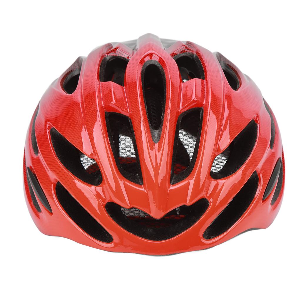 Bike Helmet for Adult PC EPS Adjustable Lightweight Cycling Helmet for Mountain Road Bike Reddish Black