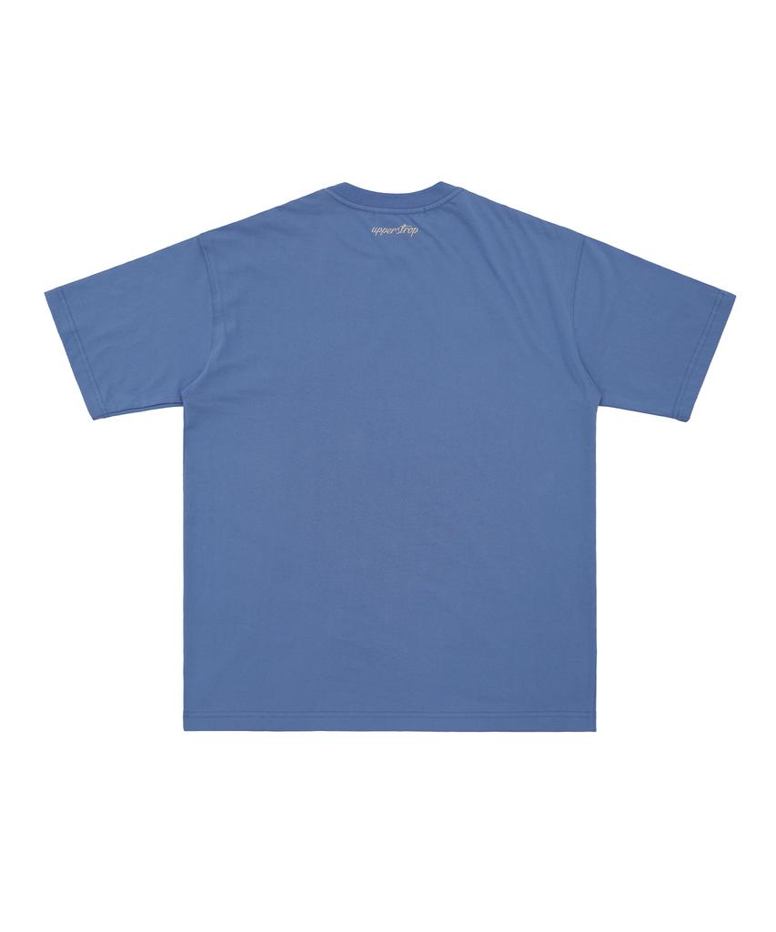 UPPERSTROP [Up3063] Upst Golf Casual Comma Short Sleeve T-Shirt Blue