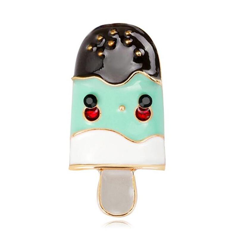 Fashion Jewelry Creative Cartoon Ice Cream Brooch Joker Cute Wind Lady Brooch