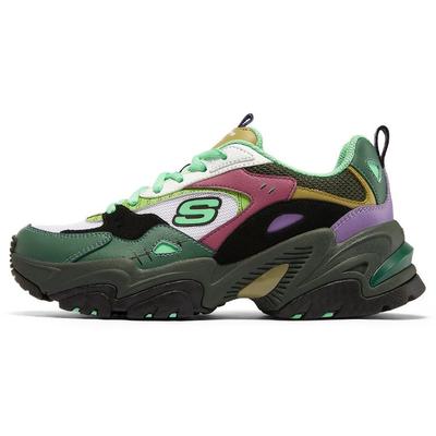 Stamina V2 Collaborazione One Piece Colore Zoro Lacci in Pelle Scarpe Basse Stile Dad Sneakers da Donna Verde 896034-BKMT