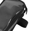 Bike Phone Front Frame Bag High Sensitivity TPU Touch Screen Bike Top Tube Bag with Compartment Black
