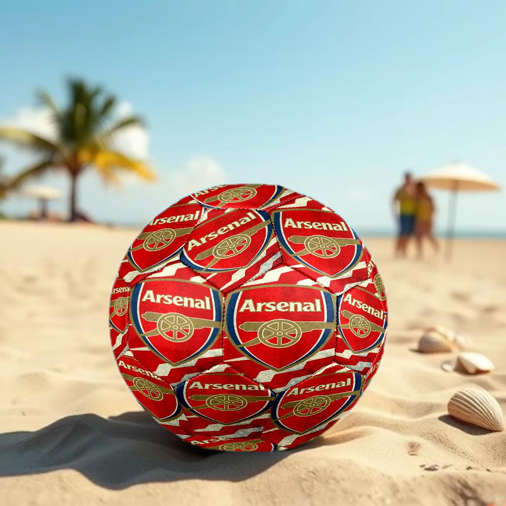 Arsenal F.C Print Size 5 Soccer Ball, Standard Match Football for Sports Game and Team Practice, Ideal Gift for Soccer Fans