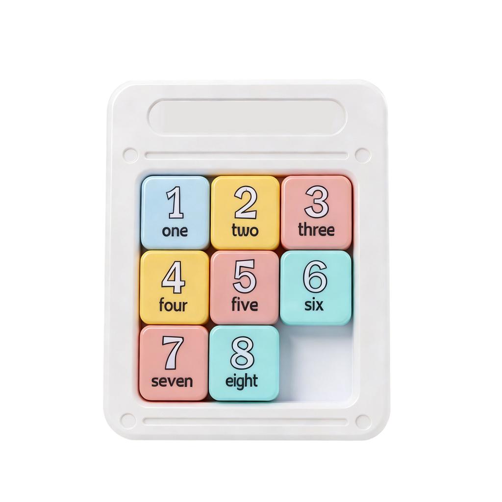 Magnet Number Huarong Road Colorful Intelligence Toy; Brain Training Development Game Nine- Puzzle Toy