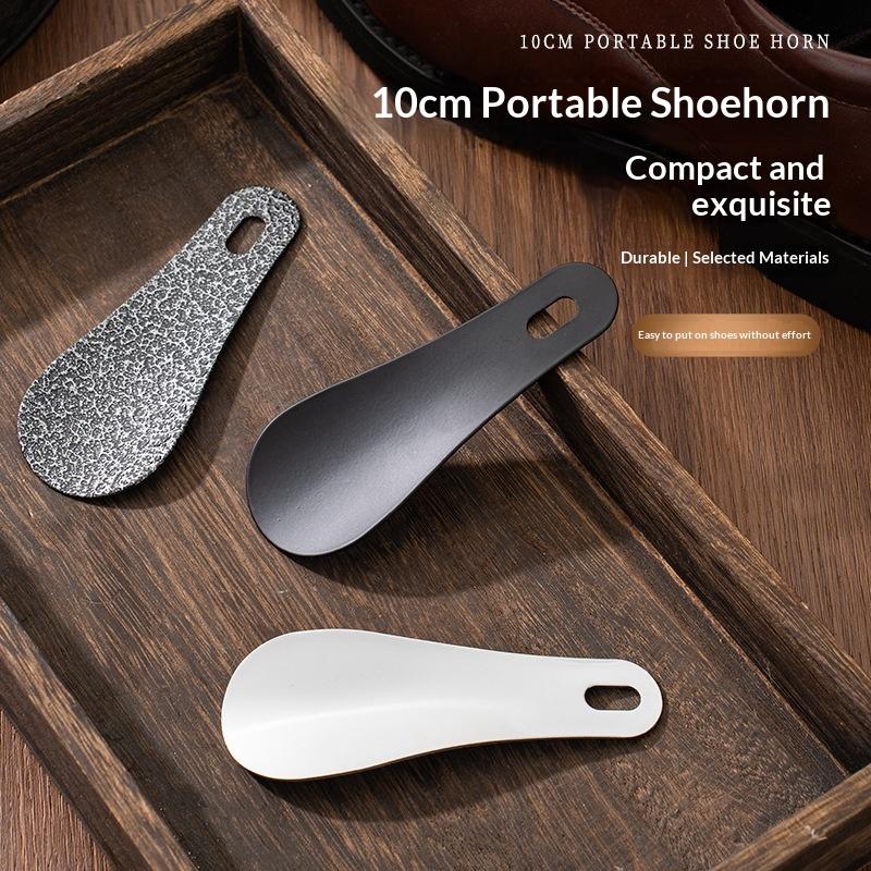 Stainless Steel Shoe Horn Portable Shoe Lifter Wear Shoe Helper Shoe Helper Labor Saving Footwear Tool For Home Travel Use