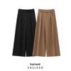 Spring 2025 Women's European & American Style Loose Wide-Leg Casual Pants