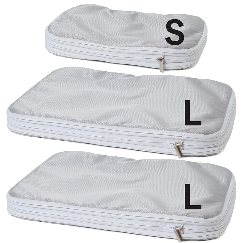 

[ wakiyaku ] for travel compression bag travel pouch clothing storage bag (2 L size + 1 S size)
