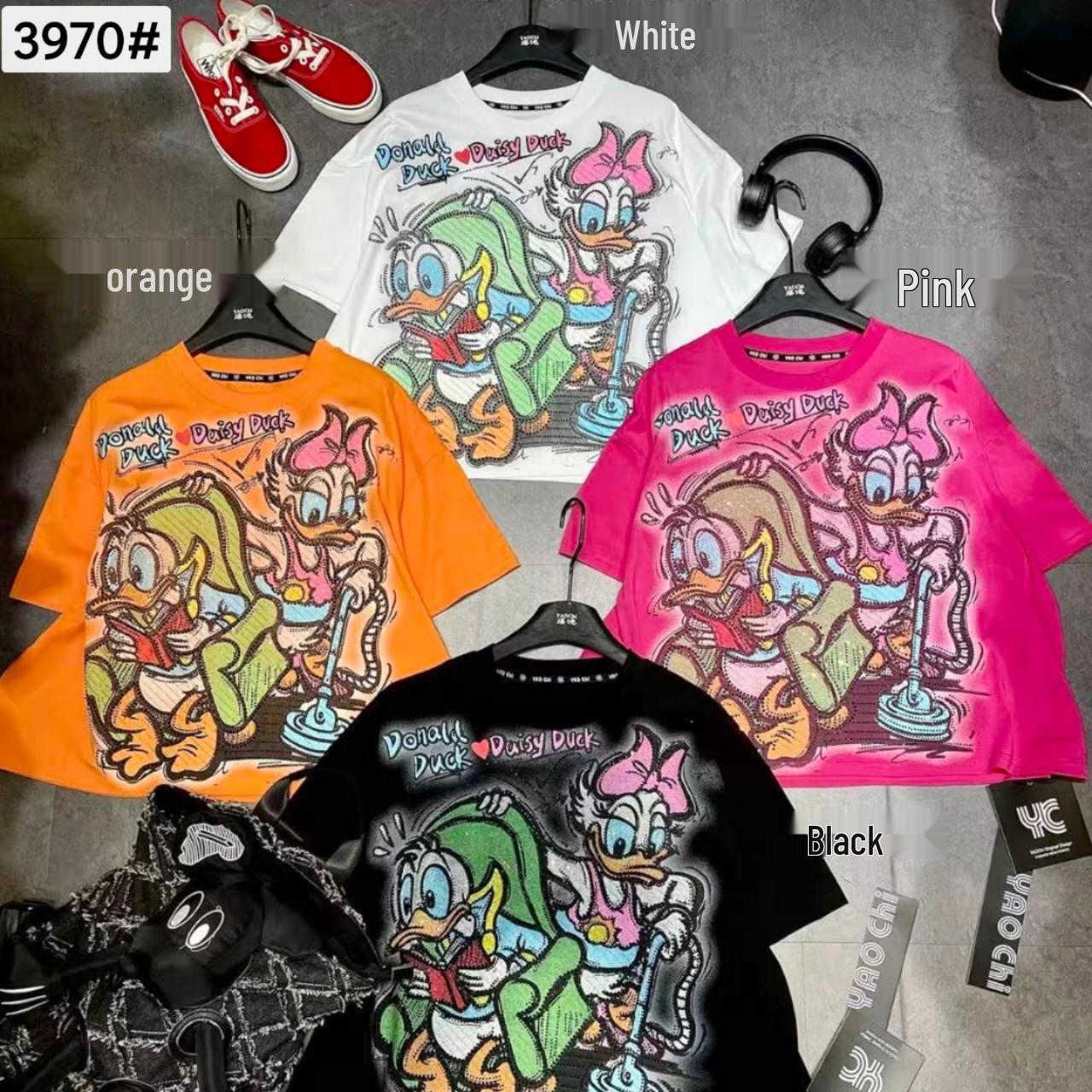 2025 Winter Women s Plus Size Retro Anime Streetwear Tops One Size чёрный