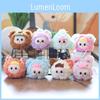 Plush Animal Keychain Super Soft Stuffed Toy Mini Backpack Charm Gift For Kids Teens 11cm