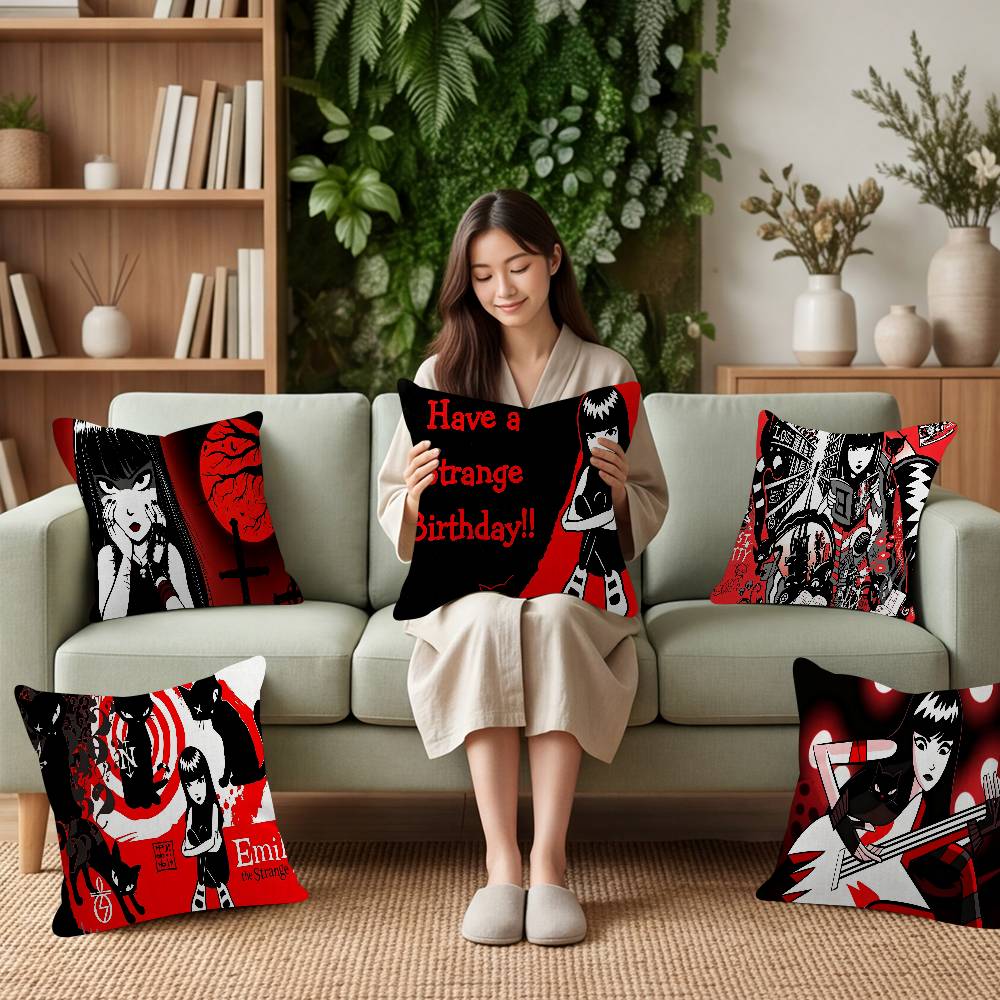 EEmily the SStrange Fashion Decorative Pillowcase Throw Cover Pillow Case Cushion For Living Room Square Home Decor