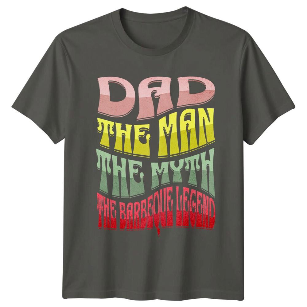 Dad The Unisex The Myth Barbeque Legend TShirt Fathers Day Gift S