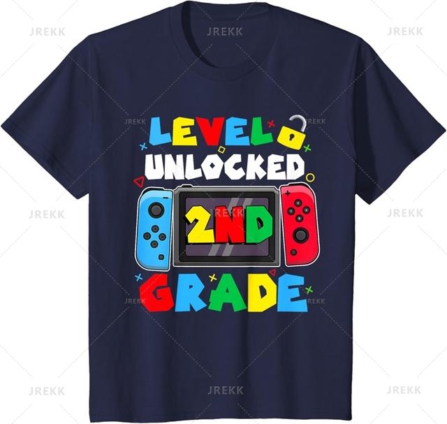 Sommer Neu 3D Schulanfang Druck T-Shirt Erster Schultag Grafik T-Shirts Kinder Mode Streetwear Kurzarm Oberteil