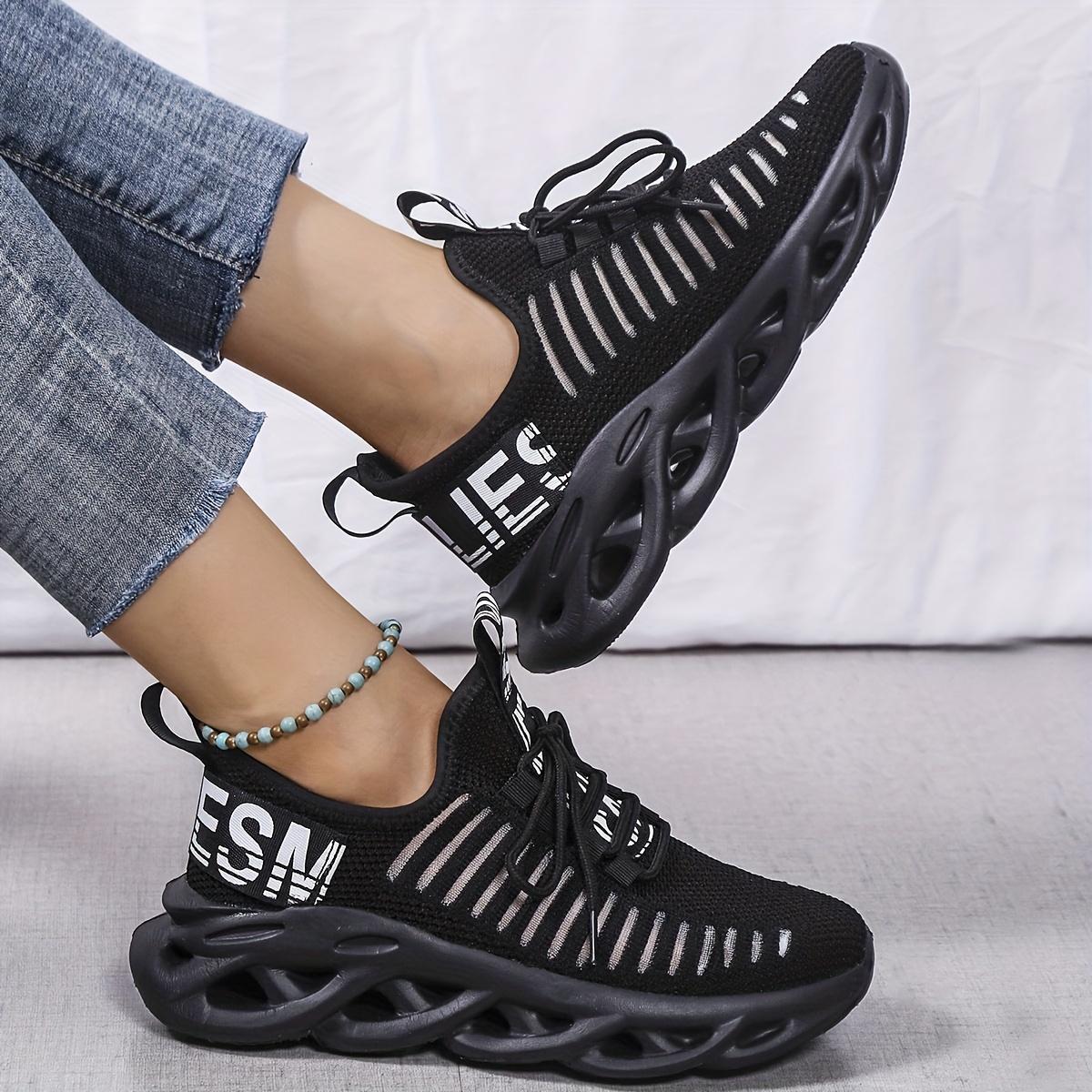 

Женские дышащие нескользящие массивные кроссовки, легкие и удобные низкие кроссовки 43 чёрный
