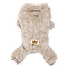 Winter Fleece Warm Dog Cloth Winter Soft Cozy Puppy Jumpsuit Plush Winter D-ring Overall For Small Medium Pet Vest Coat for Cat