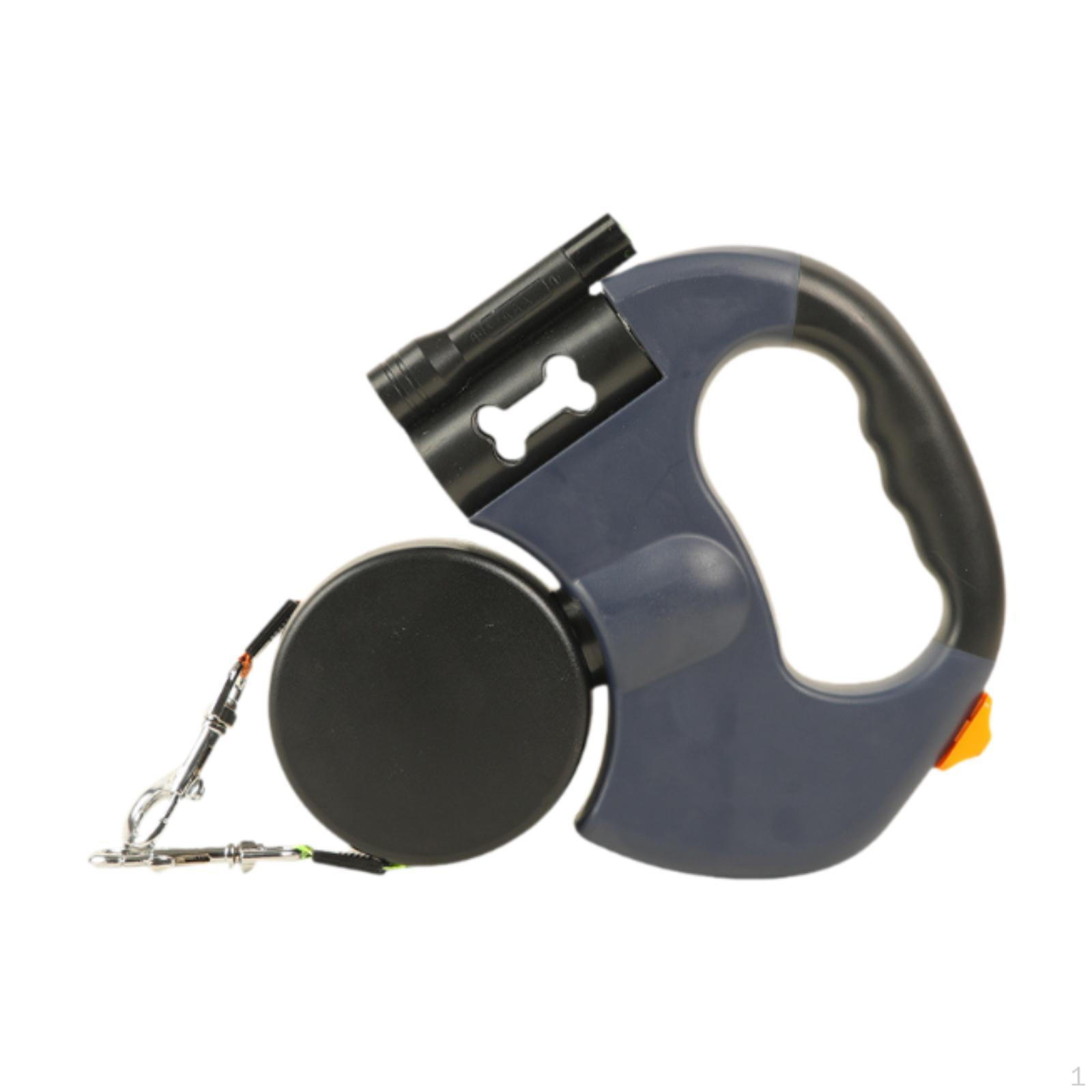 

Ергономічний повідець для собак з телескопічною функцією та однією рукою синій