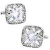 Igame Crystal Cuff Links Quality Brass Material Stone Cufflinks For Wedding Men