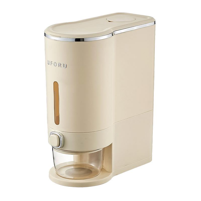 Druck-zu-Entnahme Insekten- & Feuchtigkeitsgeschützter Reislagerbehälter, Lebensmittelechter Versiegelter Eimer für die Küche