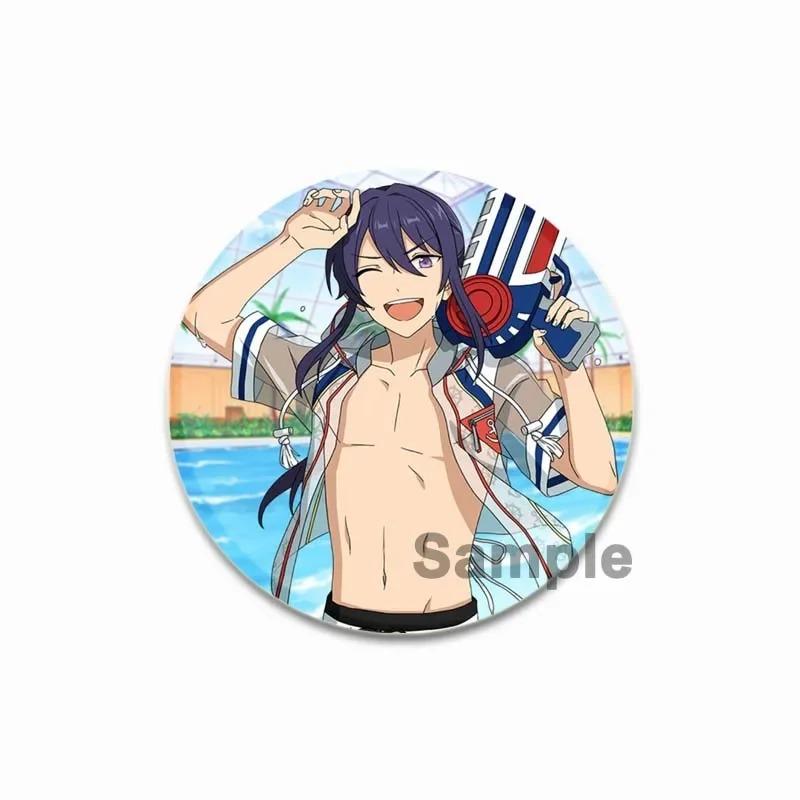 32/44/58MM Tinplate Brooch Ensemble Stars SOUMA KANZAKI Round Pins Cute Cartoon Badge for Backpacks Clothes Accesoory Jewelry