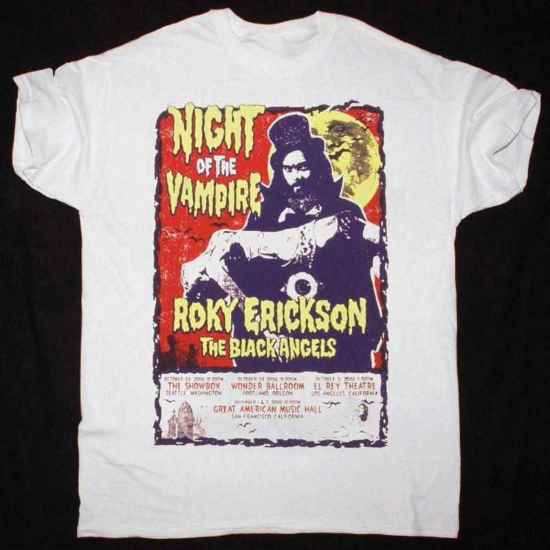 Night Of The Vampire, Roky Erickson White Size S to 5Xl Shirt Unisex T-Shirt L