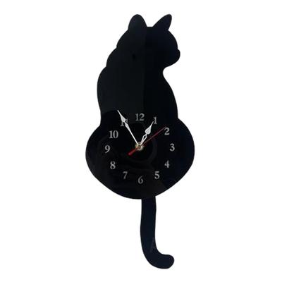 Silent Operation And Accurate Timekeeping Cat Wall Clock With Pendulum Cat Pendulum Wall Clock