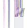 HIWARE 10 Pairs Fiberglass Chopsticks - Reble Chopsticks Dishwasher Safe, 9 1/2 Inches - Black