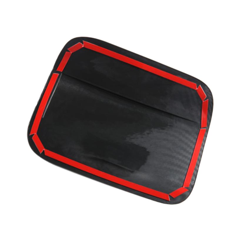 ABS Carbon Fiber Fuel Tank Cover Door Gas Filler Cover Replacement for Toyota Camry 2018