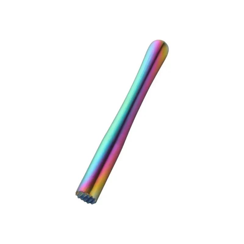 1PCS Stainless Steel Wine Mixing Stick Cocktail Muddler Shaker With Crushing Hammer DIY Drink Fruit Crushed Ice Barware Tool