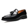 Big Size New Shoes for Men Leather Casual Shoes Fashion Tassels Pointed Toe Loafers Business Leisure Dress Shoes