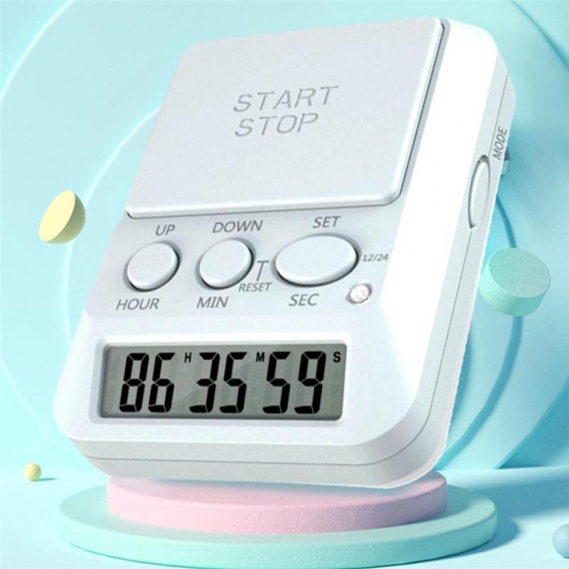 A96I - Relógio Temporizador Eletrônico Multifuncional Com Luz Beep Notificação Temporizador Para Pausas de Estudo Para Academia Para Casa e Jardim