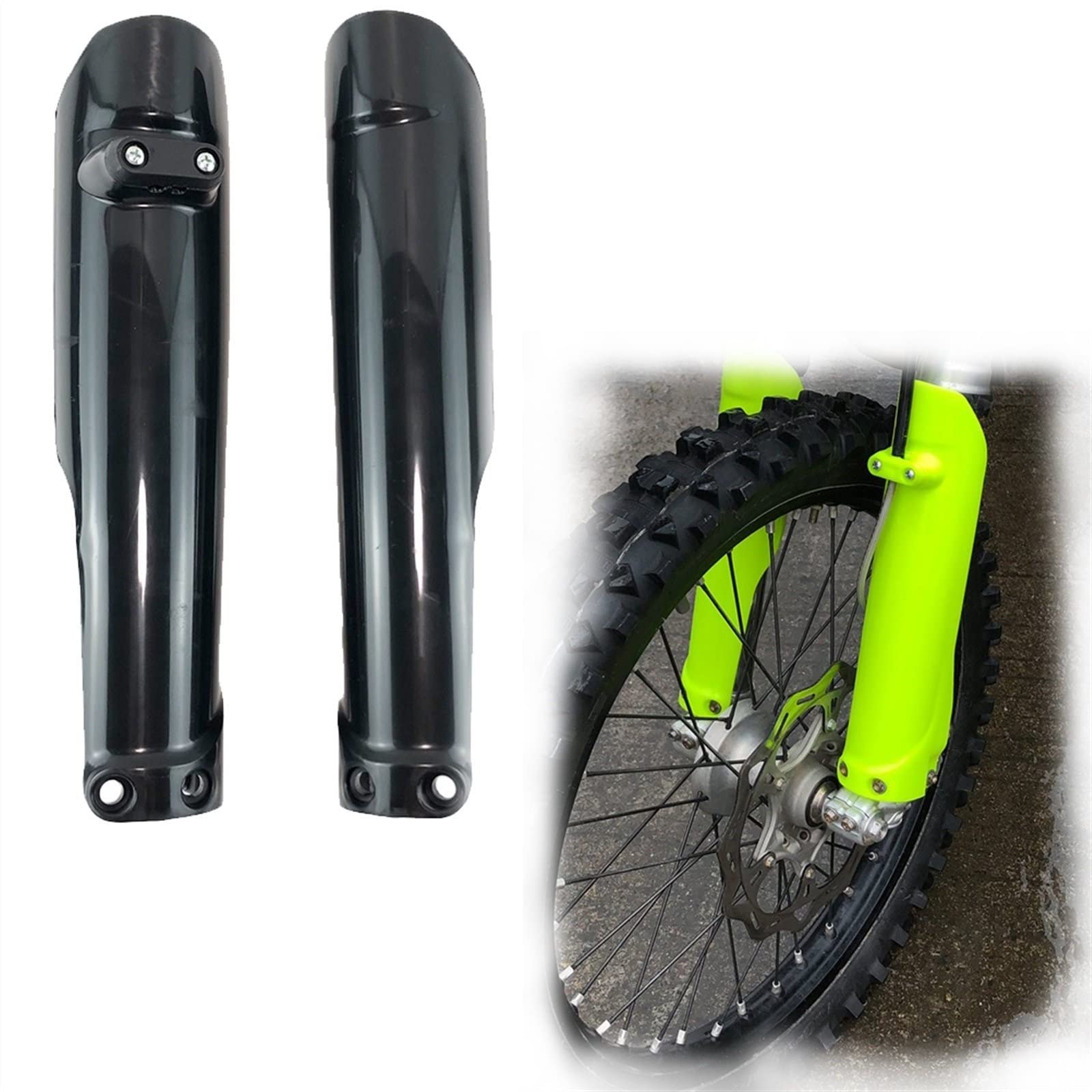 

Fork Guard Dirt Bike Motorcycle Absorber Front Fork Protector Protective Guard Frame Cover Fits One Size чёрный